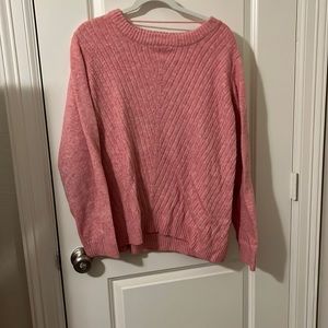 Vero Moda Pink Sweater. Long sleeve. Plus size.